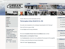 Tablet Screenshot of fahrzeugbau-urban.de